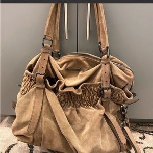 Burberry Overnight Hobo bag Suede NEW! XL